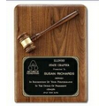 Walnut Gavel Plaque (11"x15")